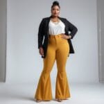 Sådan styler du trompetbukser til store kvinder